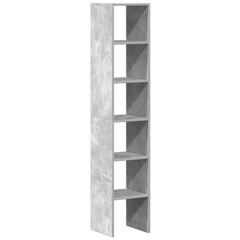 Librerie 2 Pz Impilabili Grigio Cemento 30x30x80 Cm Truciolato - Foto 2