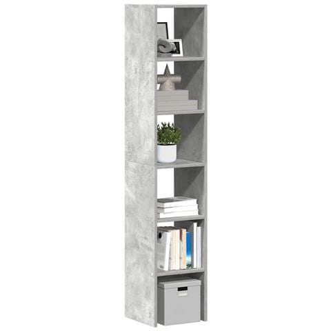 Librerie 2 Pz Impilabili Grigio Cemento 30x30x80 Cm Truciolato - Foto 1
