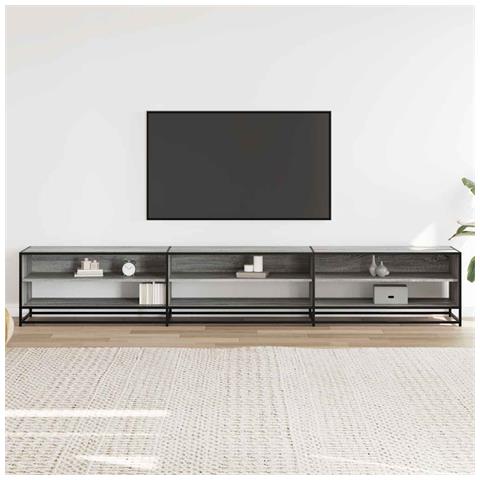 Mobile Porta Tv Grigio Sonoma 270x40x46 Cm In Truciolato - Foto 3