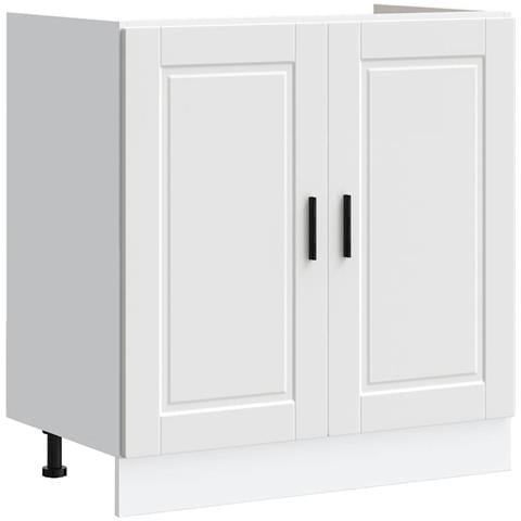 Mobile Base Lavello Porto Bianco 80x46x81,5cm Legno Multistrato - Foto 2