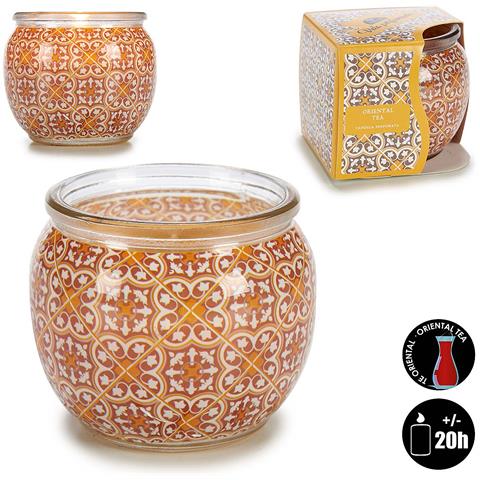 Candela Profumata In Barattolo Di Vetro Profumo Di Tè Orientale. - Foto 2