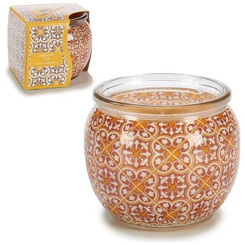 Candela Profumata In Barattolo Di Vetro Profumo Di Tè Orientale. - Foto 1