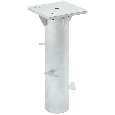 Lusso Casadino -  Base Per Ombrellone Interrata Argento 16x16x39,5 Cm Acciaio - Foto 2