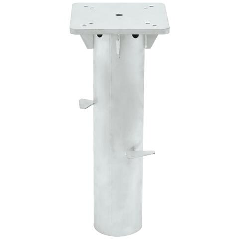 Lusso Casadino -  Base Per Ombrellone Interrata Argento 16x16x39,5 Cm Acciaio - Foto 1