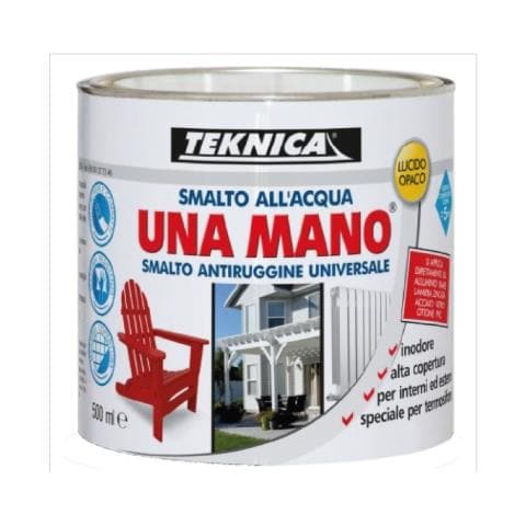 Unamano Smalto All'acqua 125ml Rosso Lucido - Foto 1