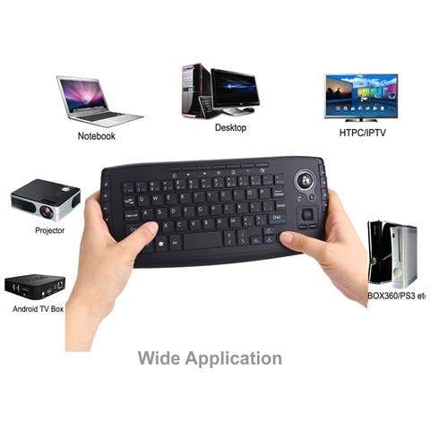 Mini Tastiera Wireless Con Combo Mouse Trackball - Foto 2
