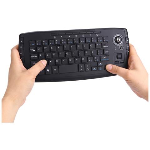 Mini Tastiera Wireless Con Combo Mouse Trackball - Foto 1