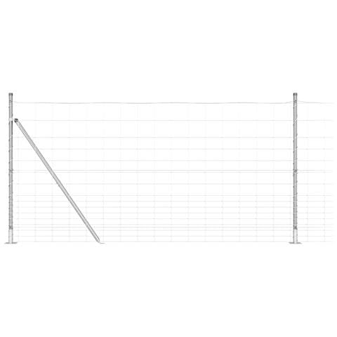 Recinzione Metallica Saldato con Base in Cemento 25 x 1,2 m - Foto 1