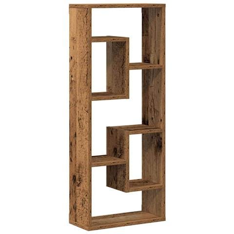 Mensola da parete in legno antico 36x16x90 cm in legno ingegnerizzato - Foto 1