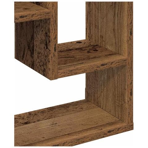 Mensola da parete in legno antico 36x16x90 cm in legno ingegnerizzato - Foto 9