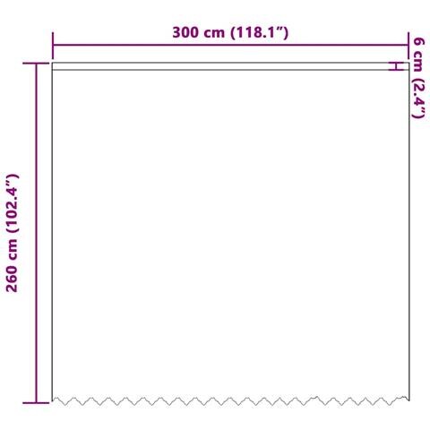 Tende con tende Bianco 500x100cm Poliestere - Foto 8