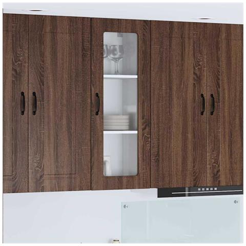Pensile cucina con lo scaffale Rovere Marrone 40 x 31 x 100 cm - Foto 2