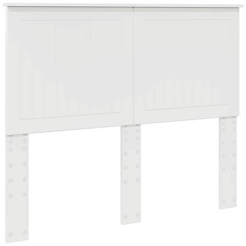 Testiera con testiera Bianco Lucido 120 cm Legno multistrato - Foto 1
