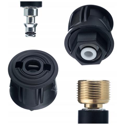 Adattatore M22-lavor Click - Riduzione Filettatura M22x1,5 Per Tubo Lavor | 160 Bar | Compatibile Con Idropulitrici Lavor - Foto 1