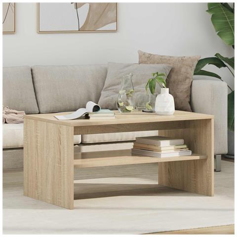 Tavolino da salotto Rovere Sonoma 80 x 50 x 40 cm - Foto 2