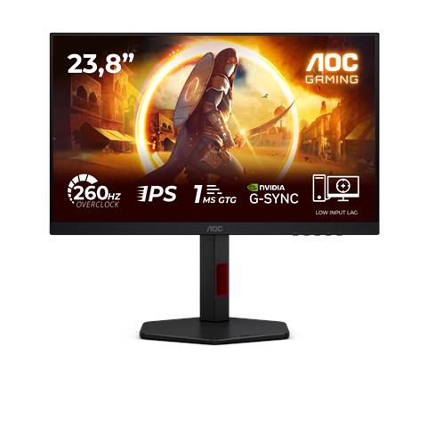 G4 24G4ZR Monitor PC 23.8" 1920 x 1080 Pixel Full HD LED Nero, Rosso - Foto 1