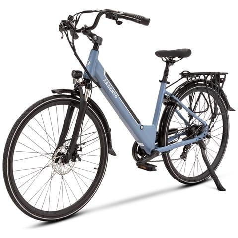OMEGA - City eBike - Motore 250W - Batteria 374Wh - Ruote da 28" - Freni a disco meccanico con sensore cut-off - Display LCD - Doppia sospensione - Foto 2