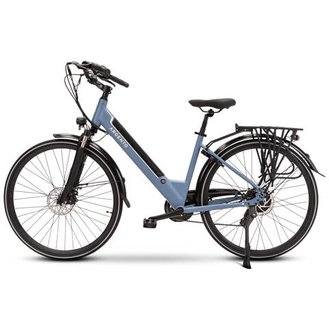 OMEGA - City eBike - Motore 250W - Batteria 374Wh - Ruote da 28" - Freni a disco meccanico con sensore cut-off - Display LCD - Doppia sospensione - Foto 1