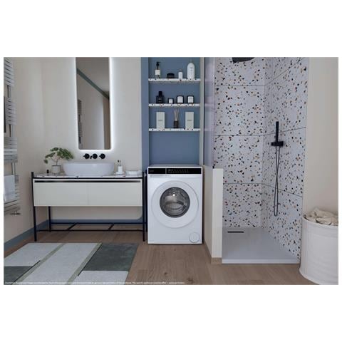 Easy, Lavatrice Slim 7 KG, 15% più efficente della classe A, 1200 giri, Bianco, Inverter, Fresh Vapor, EY 27S7-S - Foto 6