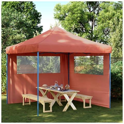 Tenda Party Terracotta 292 x 292 x 315 cm Tessuto Oxford - Foto 2