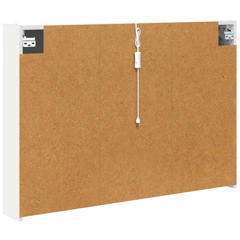 Mobiletto per specchio da bagno Bianco 103,5 x 15,5 x 70 cm - Foto 9