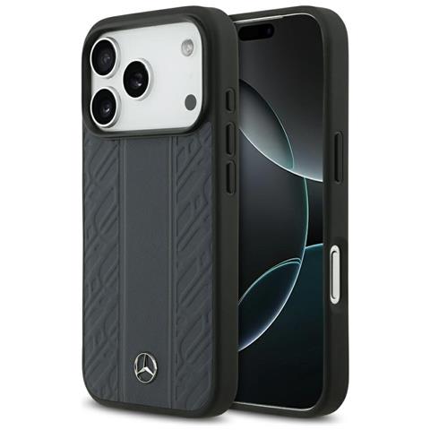 Custodia Per Iphone 17 Pro Blu In Pelle Magsafe Mercedes - Foto 1
