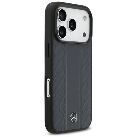 Custodia Per Iphone 17 Pro Blu In Pelle Magsafe Mercedes - Foto 3