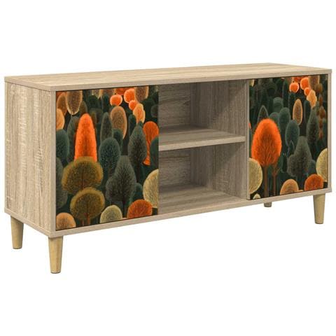 Mobile TV ZAANDAM 102 x 33 x 50 cm Sonoma Legno ingegnerizzato - Foto 1