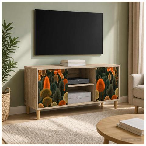 Mobile TV ZAANDAM 102 x 33 x 50 cm Sonoma Legno ingegnerizzato - Foto 2