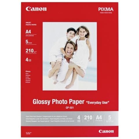 GP-501 Carta Fotografica Lucida A4 5 Fogli - Foto 2