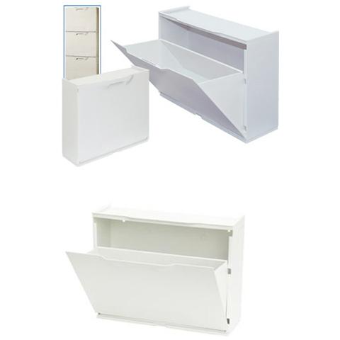 Scarpiera Modulare In ABS Antiurto A Scomparsa Bianco - Foto 2