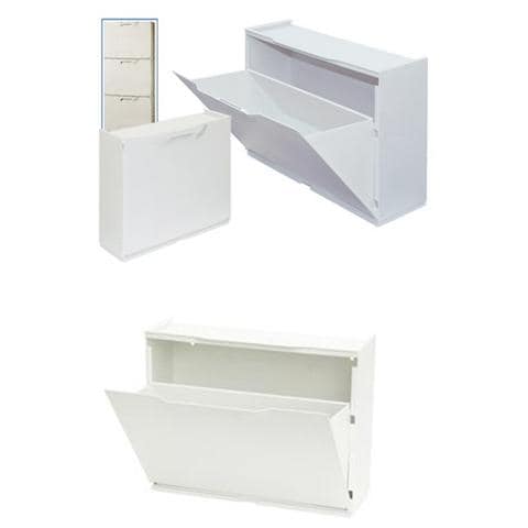 Scarpiera Modulare In ABS Antiurto A Scomparsa Bianco - Foto 1