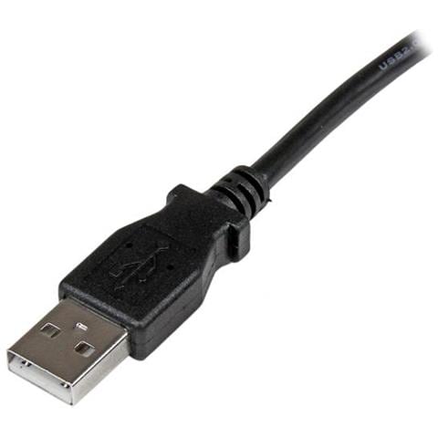 Cavo USB 2.0 A a B con angolare sinistro 2 m - M / M - Foto 2