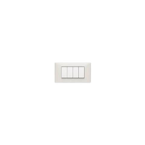 Placca 4 Moduli Bianco Granito Plana 14654.06 - Foto 1