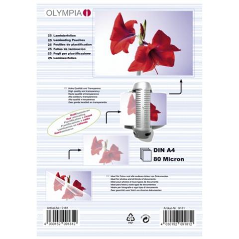 25 Pezzi Olympia 9182 Laminazione A3
