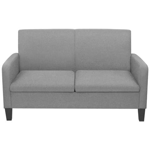 Divano A 2 Posti 135x65x76 Cm Grigio Chiaro - Foto 4