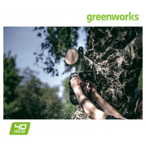 Potatore Senza Spazzole Greenworks 40v - 25 Cm - Senza Batteria E Caricabatterie - Gd40tcs - Foto 2