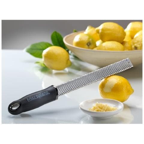 Zester Grattugia da cucina Nero Lama fine ideale per agrumi, parmigiano, zenzero, cioccolato e noce moscata - Foto 2