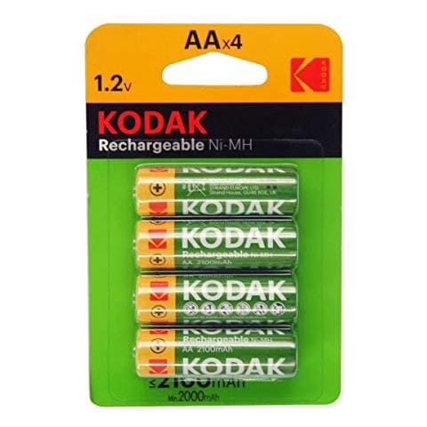 Kodak 30955110 Batterie Ricaricabile Aa X 4 Pile, 1.2v, 2100 Mah - Foto 1