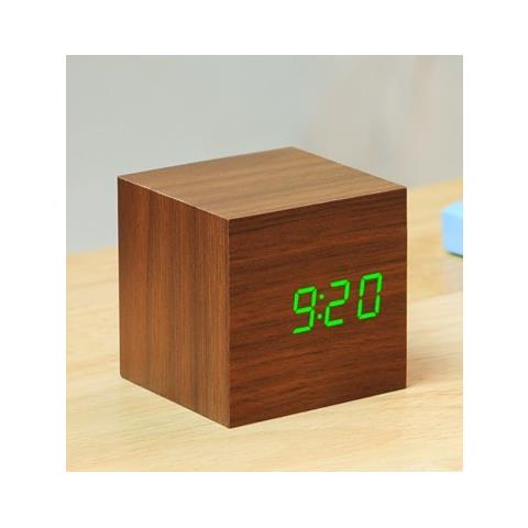 Cube Click Clock, Orologio, - Madera Verde - Foto 1