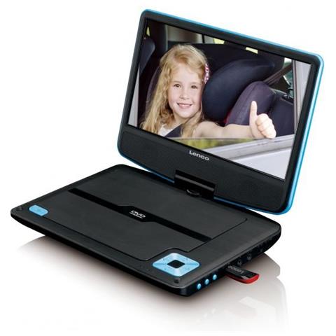 Lettore DVD Portatile DVP-910 BLAU Convertibile 9" Nero, Blu  - Foto 5