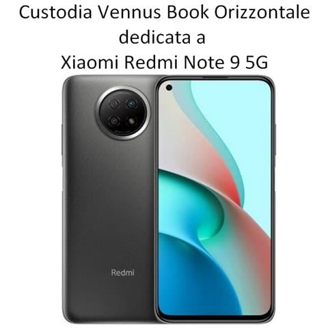 Custodia Book Orizzontale Sensitive Case Per Xiaomi Redmi Note 9 5g Gold - Foto 2