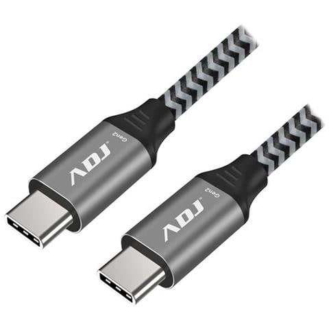Cavo Usb 3.2 Type C 60 Watt Bk 1,5m 20v / 3a Adj - Foto 1