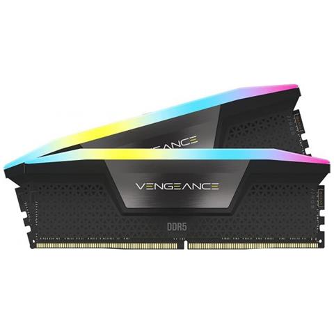 Memoria DIMM Vengeance RGB 32 GB (2 x 16 GB) DDR5 5200 MHz CL40 Colore Nero - Foto 1