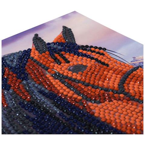 Biglietto Di Auguri Fai Da Te Con Diamanti - Cavallo - 6 X 7' (18 X 18 Cm) - Foto 1