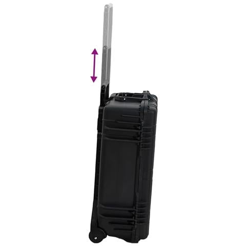 Valigetta Da Volo Con Ruote Nera 63x50x23 Cm In Pp - Foto 10