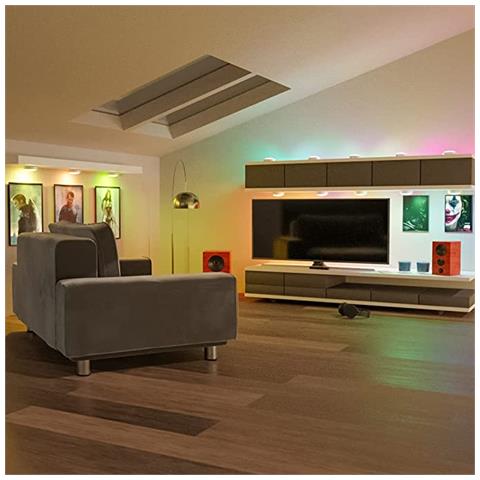 Faretti Led 16 Colori 6 Lampade Con 2 Telecomandi Bianco - Foto 6