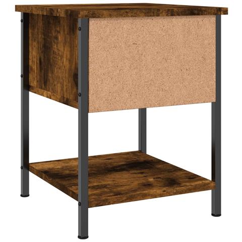 Comodino Rovere Fumo 34x35,5x45 Cm In Legno Multistrato - Foto 2