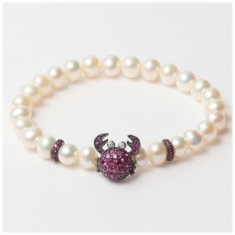 Bracciale Donna Jla-br-crab-5-wh Viola Bianco Argento Puro 16 Mm - Foto 1