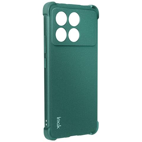 Cover Per Xiaomi Poco X6 Pro Morbida Angoli Bumper Fotocamera Protetta, Verde Scuro - Foto 1